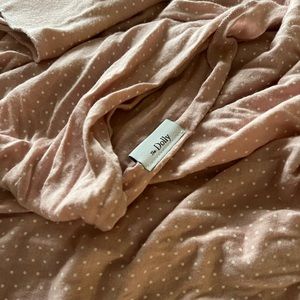 Solly dolly wrap in blush dot